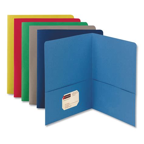 two pocket presentation folders.